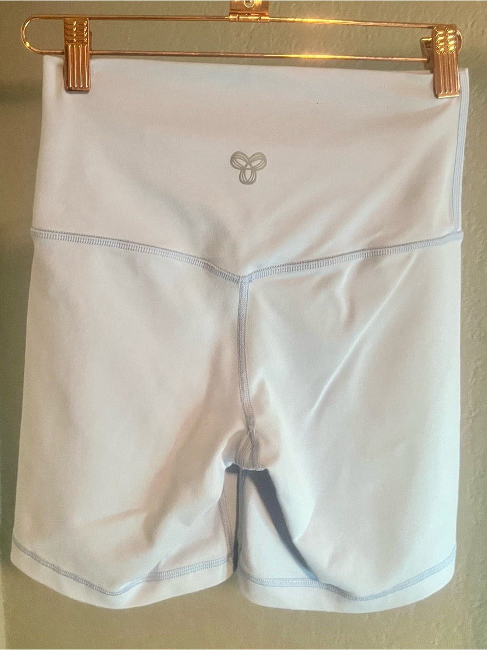 TNA by Aritzia Light Baby Blue High-Rise Bike Shorts